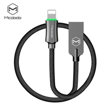 Mcdodo Lightning to USB Cable For iPhone 7 Plus Auto Disconnect Fast Charging Data Cable For iPhone 8 5s 6s with LED Light Cable