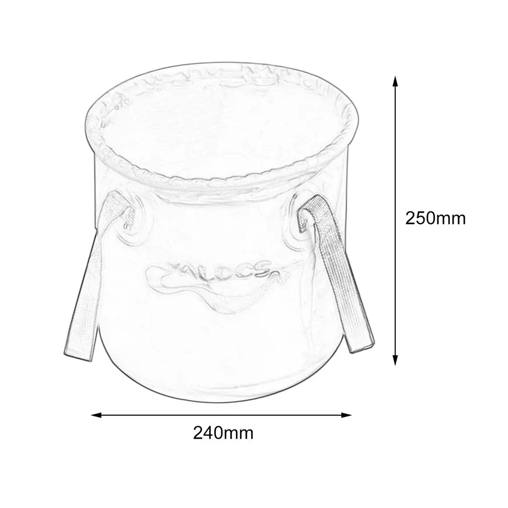 Alocs 11L открытый складной ведро портативный держатель для воды складной рыболовный баррель для хранения продуктов питания Кемпинг Туризм сумка ведро
