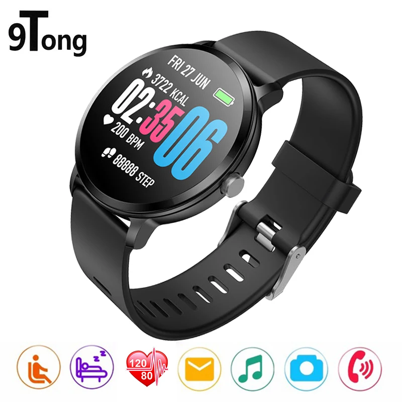 

9Tong Newest Fitness Tracker Waterproof Fitness Bracelet Heart Rate Wristband Smart Watch Smartwatch Alarm Clock Blood Oxygen