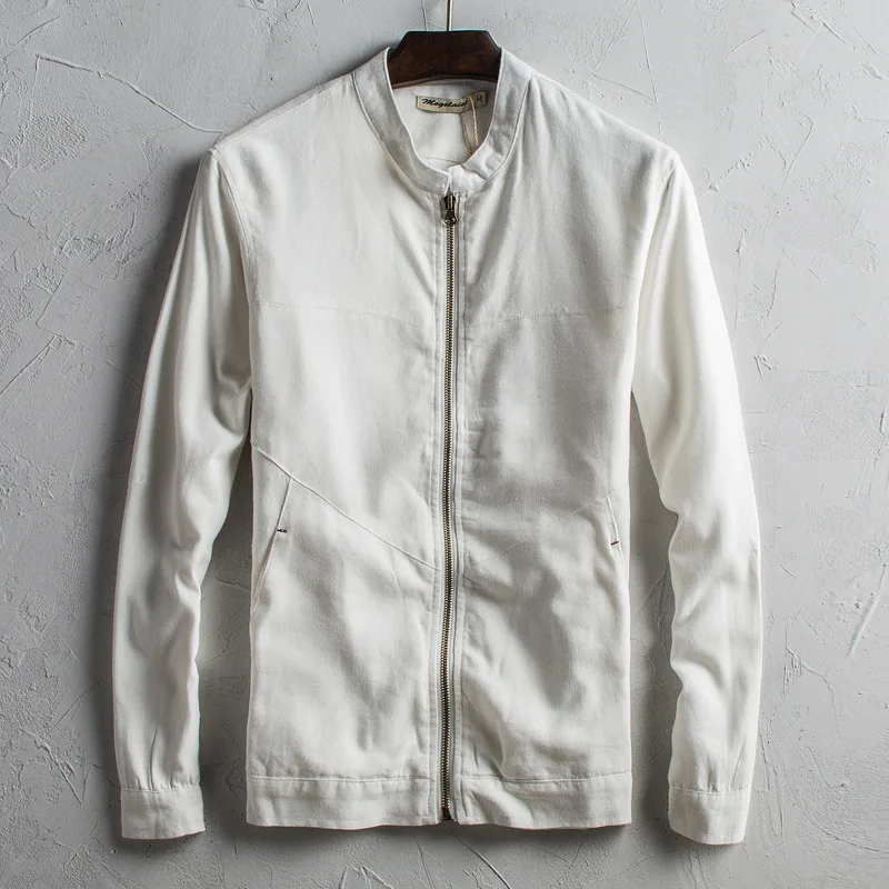 2017 New Fashion Male's Blazers Mens Cotton Linen Jackets Comfortable