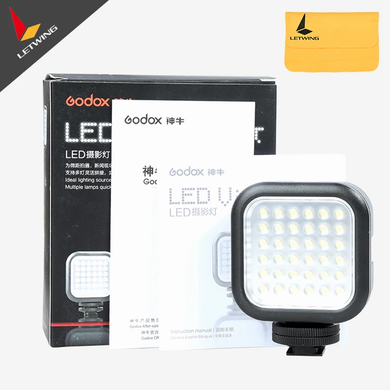 3 шт. Godox LED36 видео Лампа LED 36 свет для Nikon Canon Sony цифровая камера видеокамера мини DVR