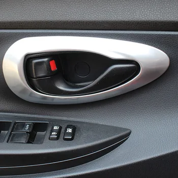 

For Toyota Vios/Yaris sedan 2014 2015 2016 Car Styling Accessories ABS Plastic inner door Bowl protector frame Cover Trim