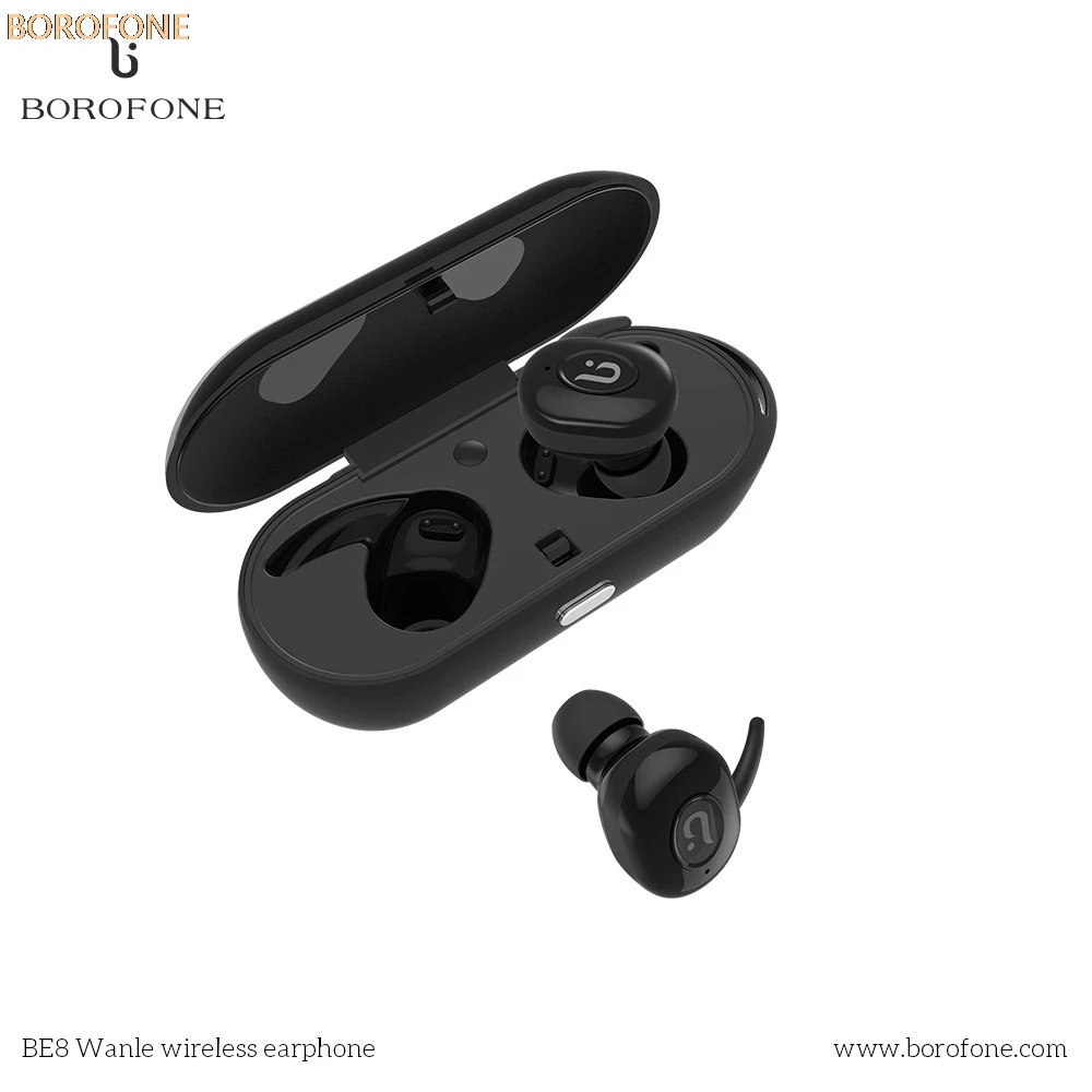

BOROFONE BE8 True Wireless Earphone Headphone Headset Earbuds Dual Wireless with Charging Case / Mic Drop Shipping