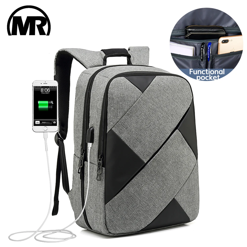 

MARKROYAL High Capacity Laptop Backpack USB Charging Notebook Bags School Student Backpacks Breathable PC Bags Suit 15.6 Inch