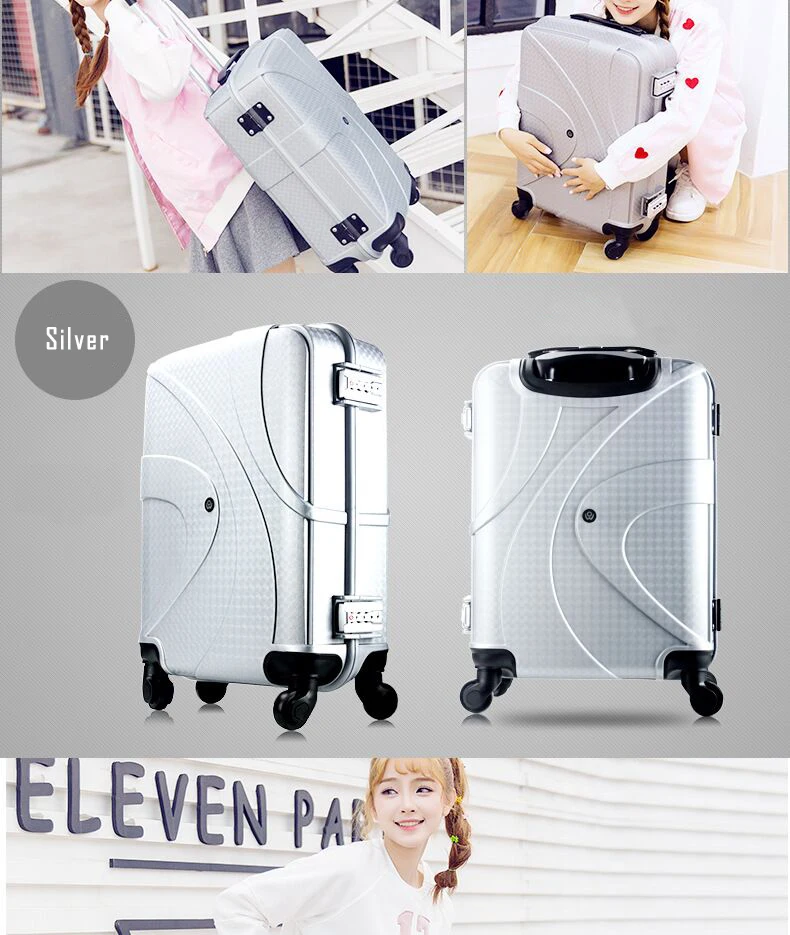 19 дюймов переносная сумка-Спиннер для багажа, портативный чемодан на колесиках, чемодан на колесиках для детей, маленькая сумка для каюты, чемодан для девочек