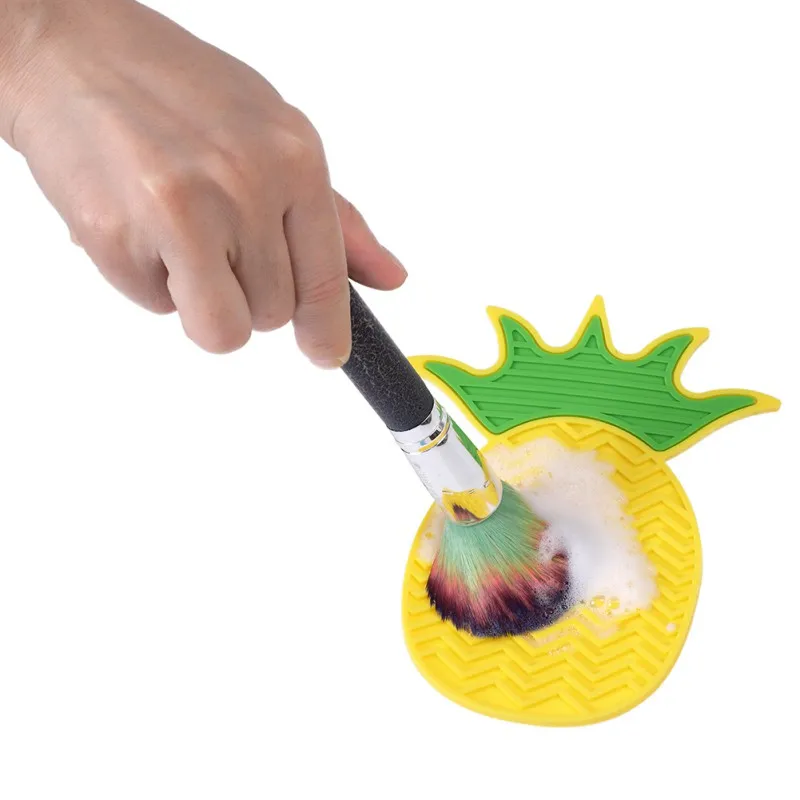 Makeup Brush Tools Pineapple Silicone Shape Cleaning Mat Washing Tools
