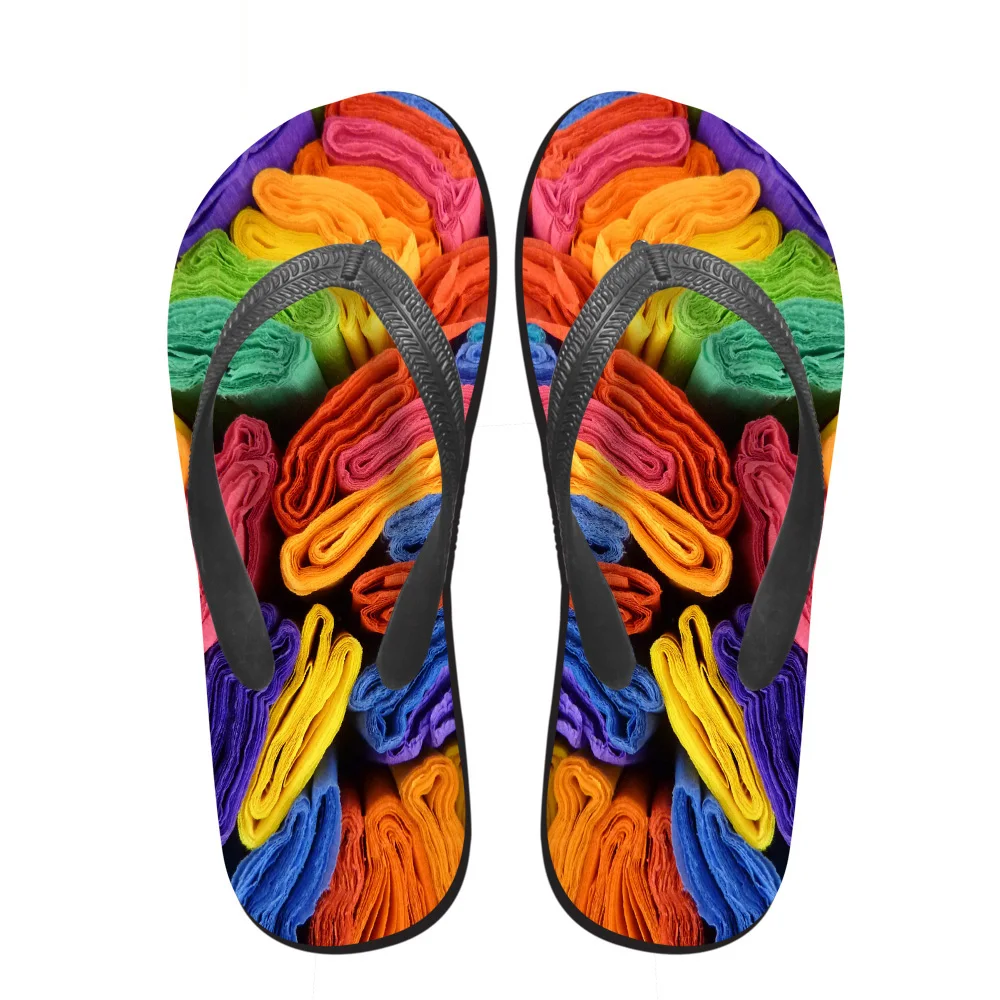 Noisydesigns Summer Style Men Flip Flops Fashion Rubber Wear resistant