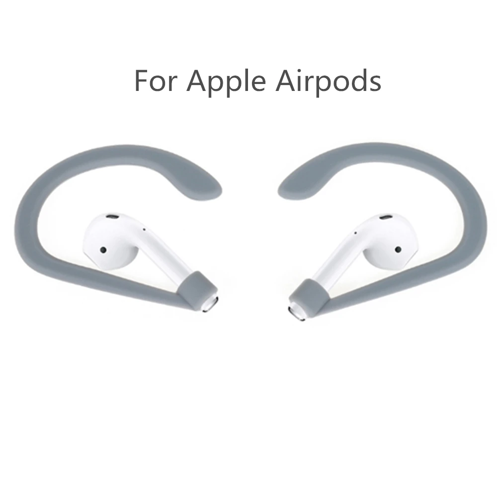 Силиконовые ушные крючки для Apple Airpods 1 пара защита от потери беспроводные