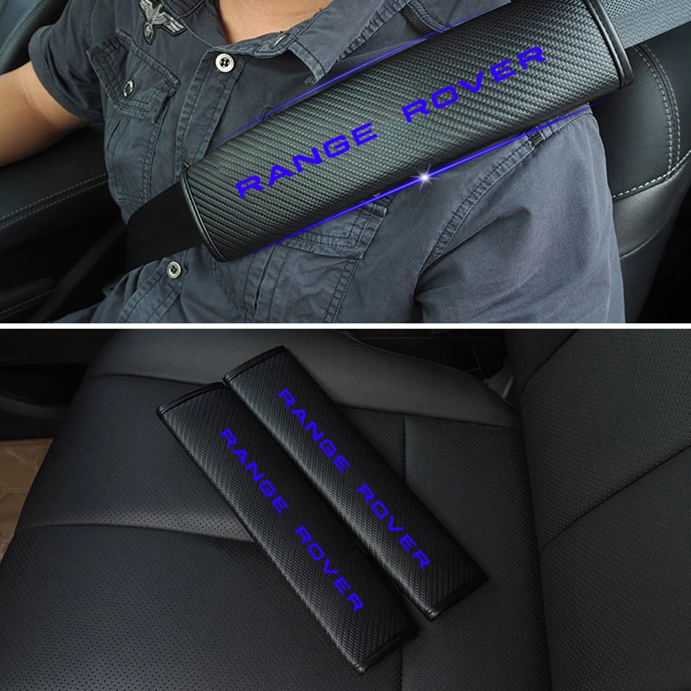 US 2 x Range Rover Evoque Velar Seat-belt Covers Shoulder Pads Cushion