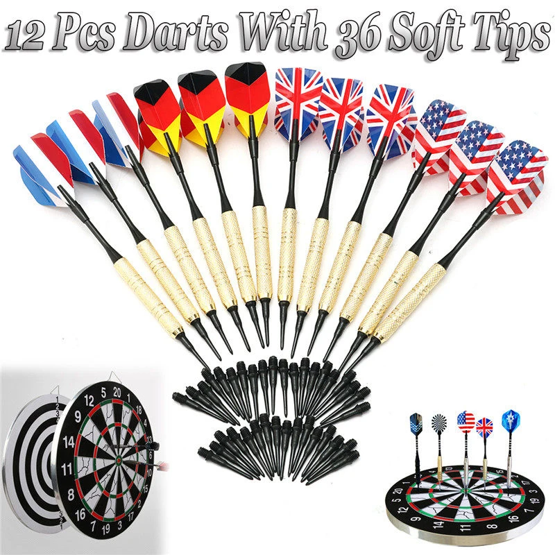 

Soft Tip Darts Professional Entertainment Games 12Pcs/set dart soft For Electronic Dartboard With 36 Extra Tips Set