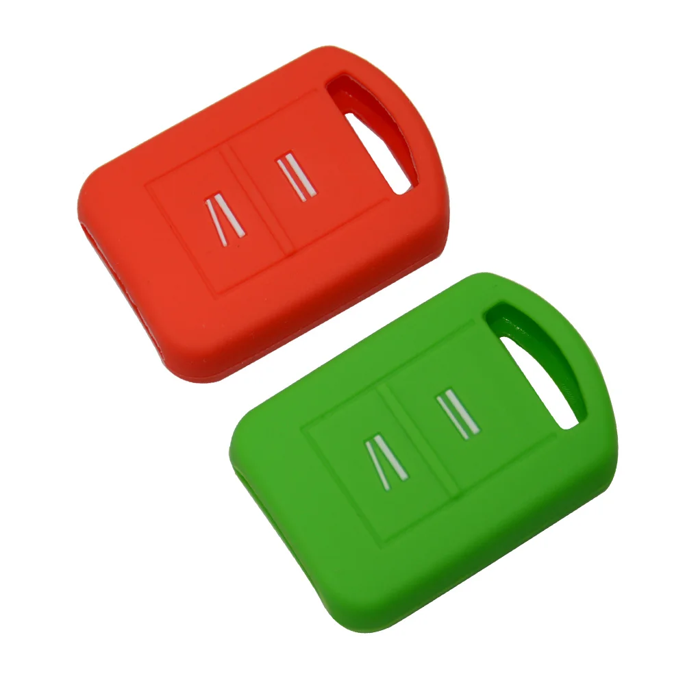 Car Key Silicone Set Cover For Opel Vauxhall Corsa Meriva Combo Romet 2 Button Fashion Case Shell New Skin Protected Car-styling (3)