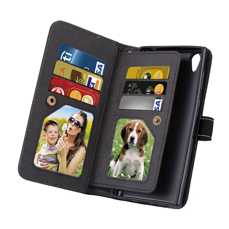 Luxury Leather Flip Case For Sony Xperia L1 Case Wallet Cover For Sony L1 G3311 G3312 Dual Sim Business Cases4