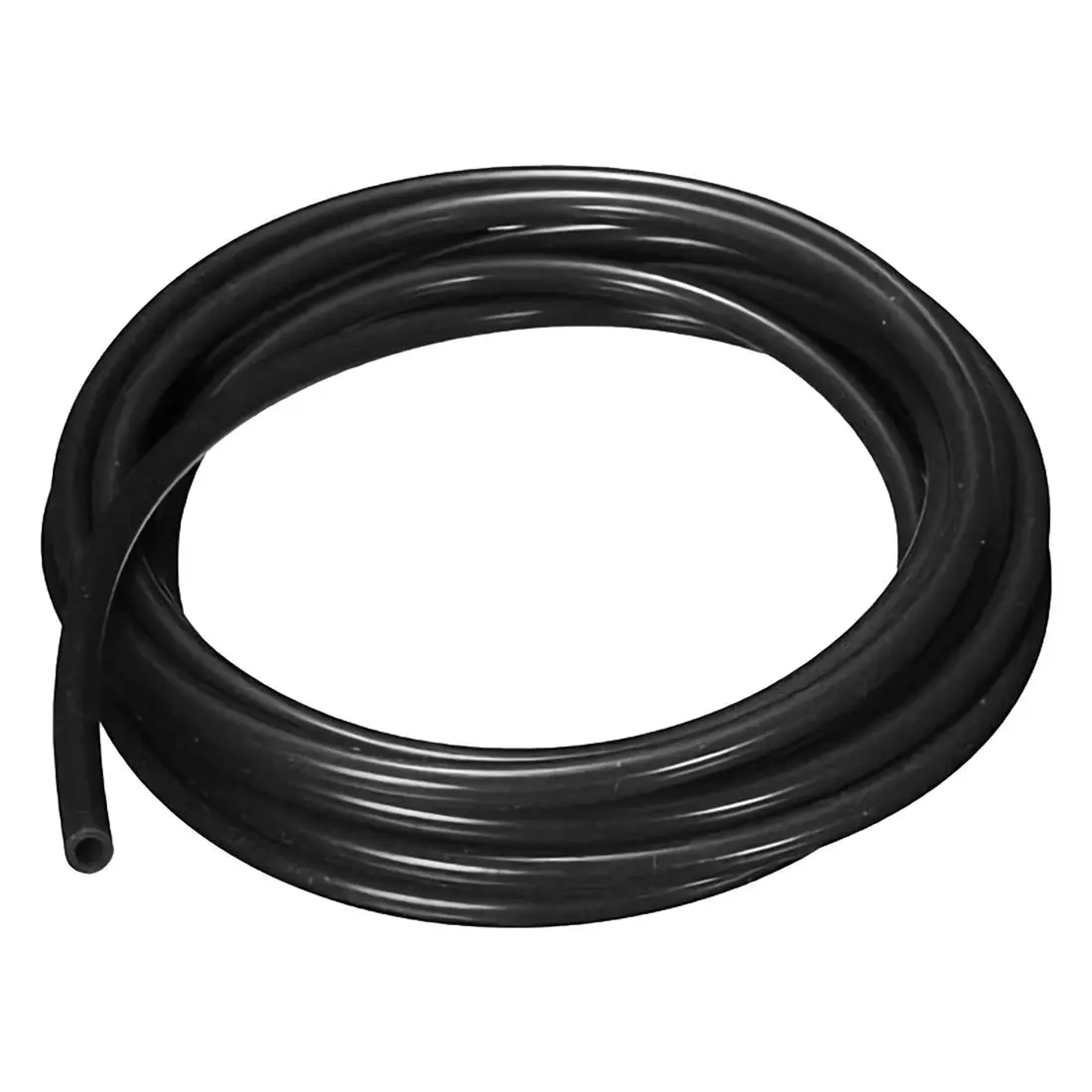 AUTO Silicone Vacuum Hose Air Vac Tubing Pipe Oil Turbo Dump Radiator Rubber Tube, Black 6Mmin