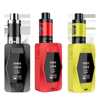 

High-end Electronic Cigarettes 200W Vape Box Mod Kit Good Quality 4600mah Battery Metal Vaporizer Smoke Huge Vapor