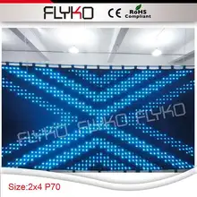Flyko заводская цена этапа шторы для продажи P7 2*4 м PC контроллер