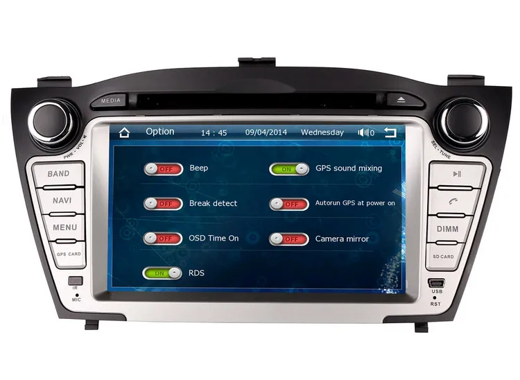 Discount In Dash GPS Navigation Car DVD Player for Hyundai Tucson IX / IX35 2009 2010 2011 2012 with Radio BT USB SD AUX Map Audio Video 7