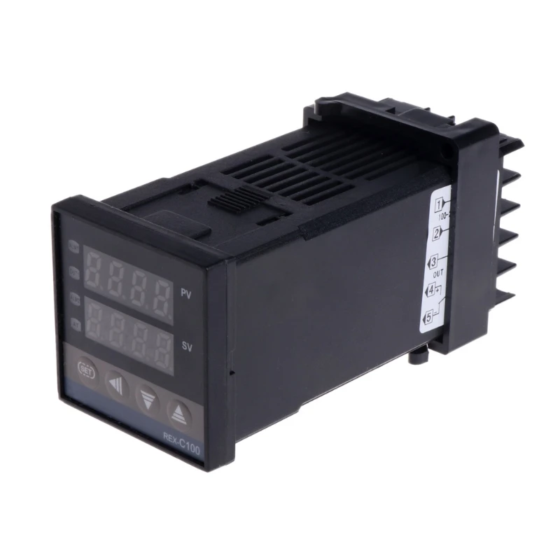 Контроллер температуры PID цифровой регулятор температуры REX-C100 0 до 400 градусов Цельсия K Тип вход SSR выход