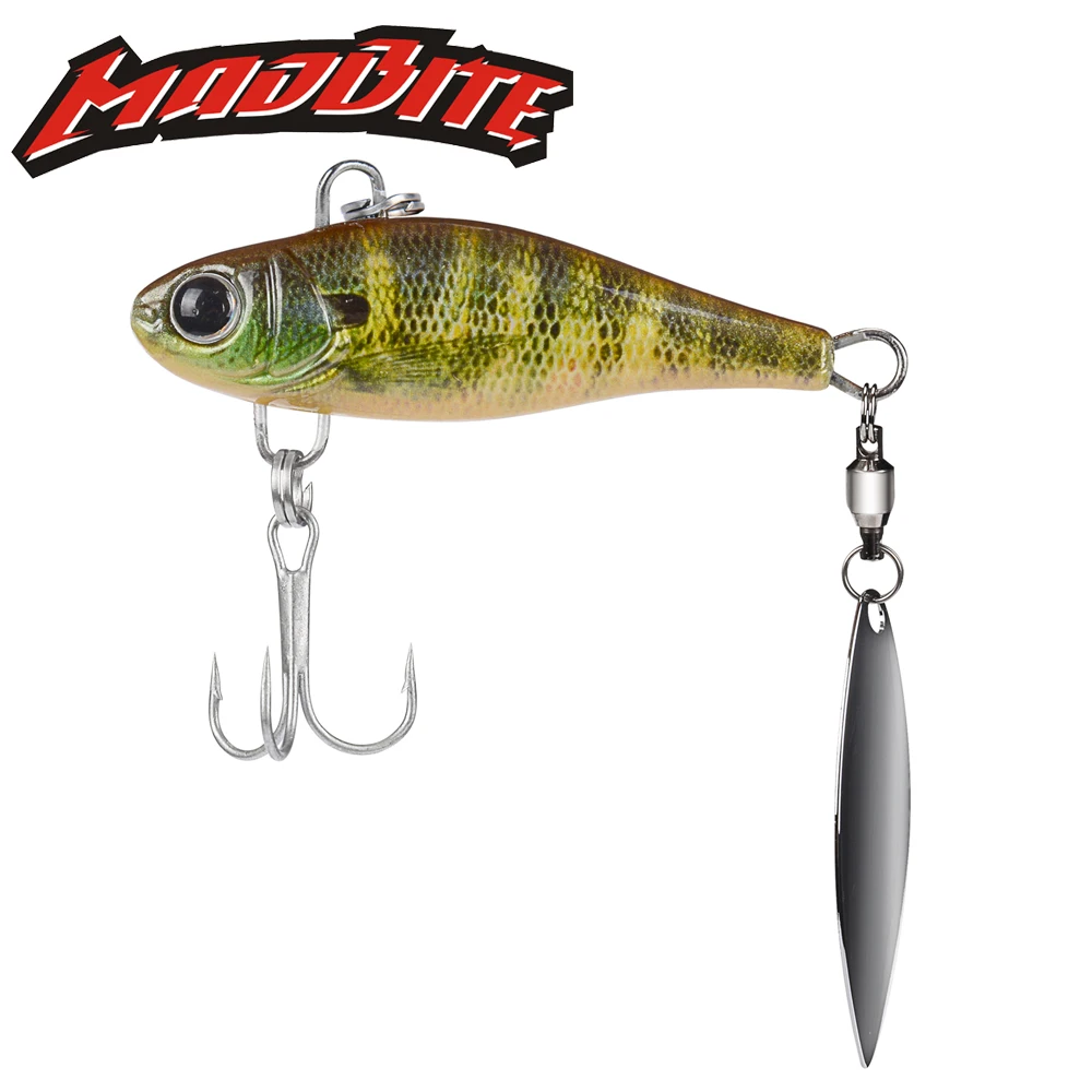 spinner fishing lures bass crankbait crank bait tackle hook mixed colour Bn