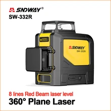 Лазер sndway Levels зеленый лазерный уровень 360 лазеры самонивелирующиеся 3D линии Teser вращающиеся Вертикальные Горизонтальные 12 линий лазеры уровень
