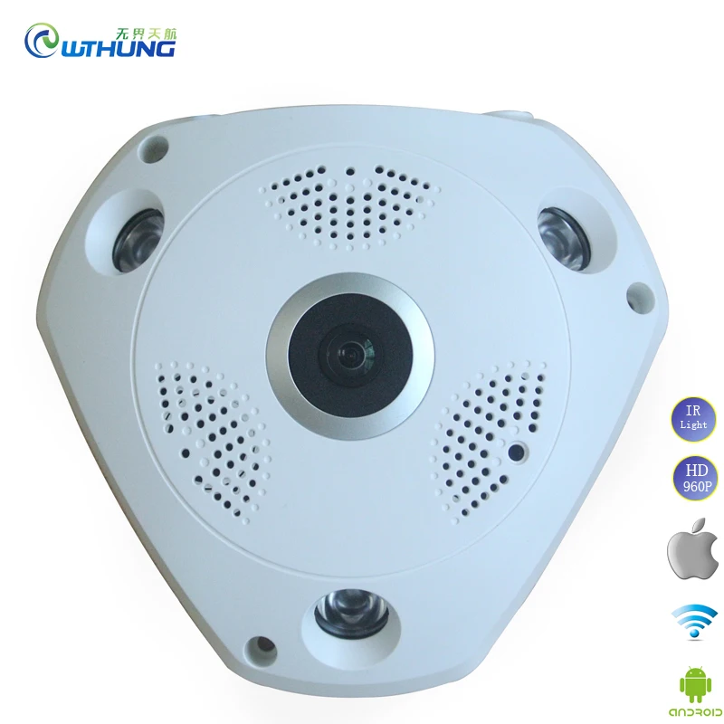 Wifi IP Cam 1.3MP 960P/3MP 3D VR 360 degrees Fisheye Panoramic audio web camera IR Night Vision for CCTV Home Security IP Camera camera : image Wifi IP Cam 1.3MP 960P/3MP 3D VR 360 degrees Fisheye Panoramic audio web camera IR Night Vision for CCTV Home Security IP Camera camera