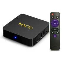 MX10 Smart TV Box Android 7.1 RK3328 Quad Core 64bit DDR4 4GB 32GB KD17.4 4K HD Wifi 100M LAN USB3.0 Set-top Box media player