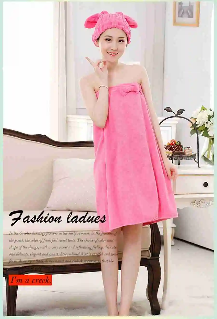 women spa wrap female towesl bathroom