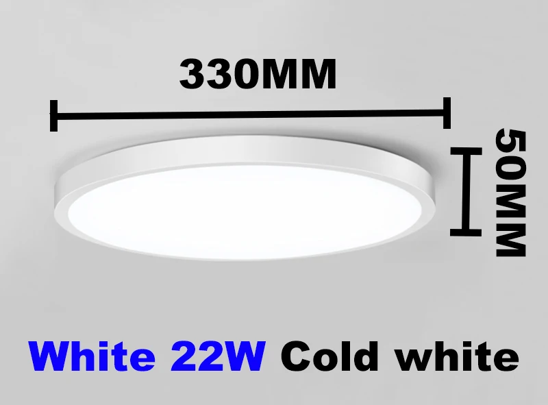 Поверхностного монтажа светодиодные потолочные светильники 15/20/30/50 Вт Современные светодиодные потолочные светильники для гостиной, потолочный светильник для дома - Цвет корпуса: 22W Macro White body