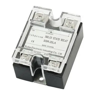 

4-20mA Input AC 28-280V 25A Output Single Phase Clear Cover Solid State Relay