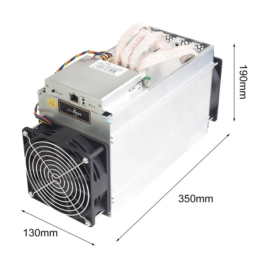 Antminer L3+ 504MH/s горная машина 800 Вт на стене Scrypt Miner выход защита от короткого замыкания защита от перегрева