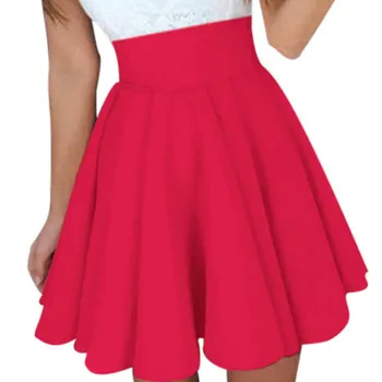 

Sleeper #401 2019 NEW FASHION Womens Party Cocktail Mini Skirt Ladies Summer Skater Skirt solid short summer hot Free Shipping