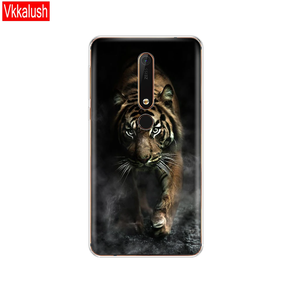Силиконовый чехол для Nokia 6, 6,1, 7 Plus, 8, 9, Nokia 6, 2018X5X6, чехол из мягкого ТПУ для задней панели телефона, чехол-бампер с рисунком - Цвет: 80261