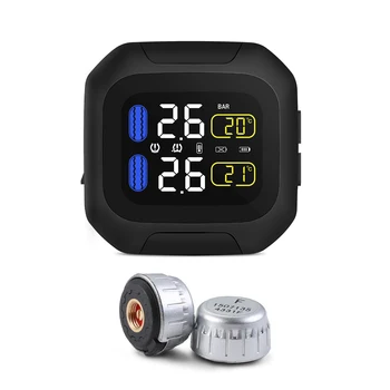 

Tire Pressure Monitoring System M3-WI TPMS With 2 External Sensors And USB Cable Charging Power Support Temperature Monitoring