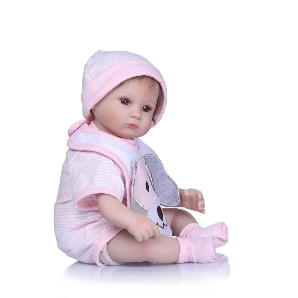 NPK Reborn Baby Doll Реалистичная из мягкого силикона Reborn для маленьких девочек 40 см очаровательны Bebe дети Brinquedos игрушки куклы для девочек