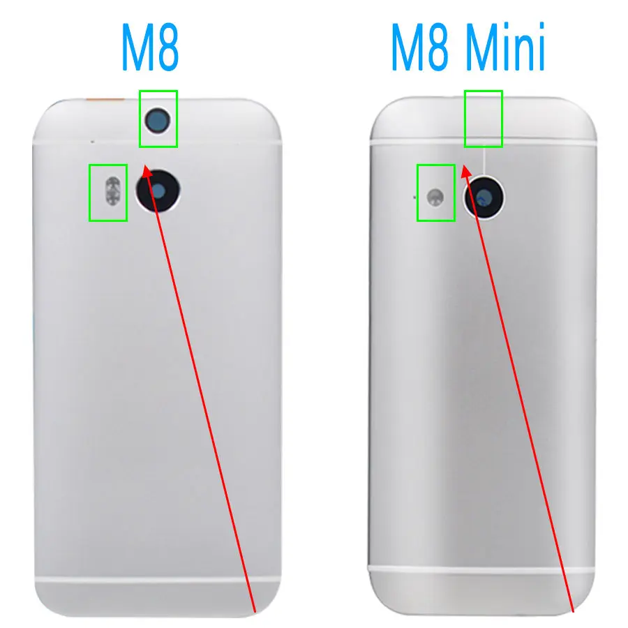 HTC One 2 M8 Battery Cover Back Rear Housing Door 5.0 inch M8 Mini Battery With Power Volume Buttons (3)