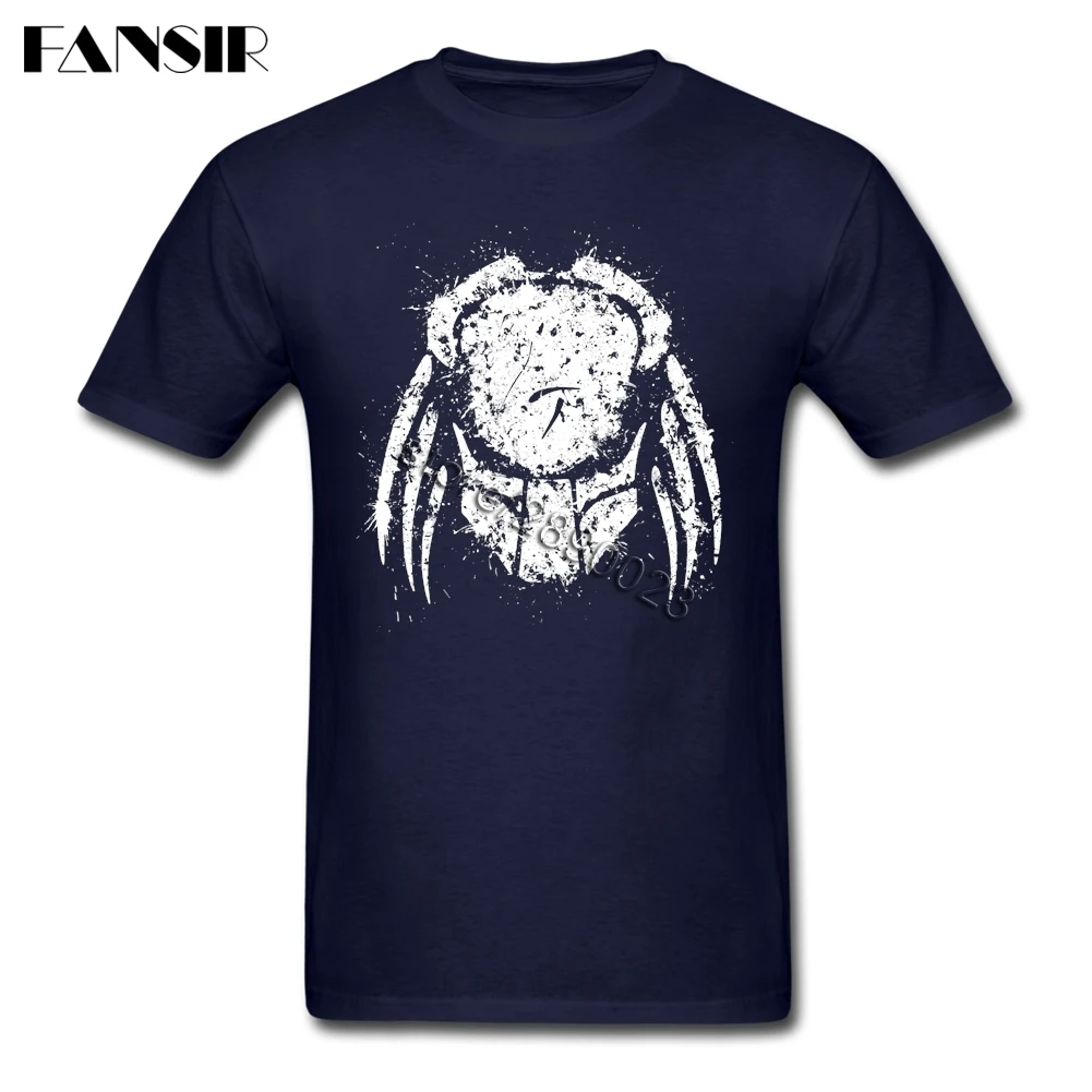 Rock Predator Alien Tshirt Mens Custom Cotton Short Sleeve Men Tshirt