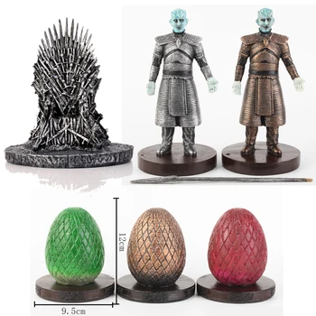 GAME OF THRONES PVC Action Figure Toys Song Of Ice And Fire NIGHT KING Dragon Eggs Anime Collectible Model Toys Fans Gifts