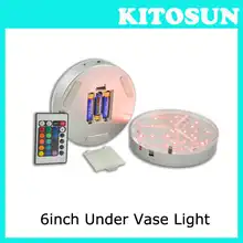 10pcs Lot Rechargeable Battery Operated Multicolors Rgb Led Under