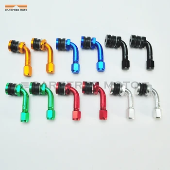 

CNC Aluminum Motorcycle 50CC-600CC Metal Gas Nozzle Degree Angle Valve Adaptor Tyre Valve Extension Valve Stem