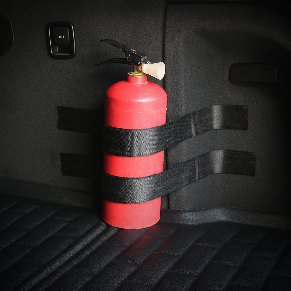 Car Portable Fire extinguisher Nylon Bag Holder Adjustable Straps Carrier in Interior Mouldings