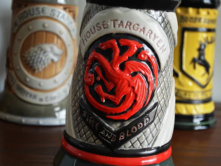 Аниме Игра престолов Пивная кружка чашка подписи Steins House Stark Lannister Targaryen Baratheon 22 oz Керамическая Пивная кружка STEIN