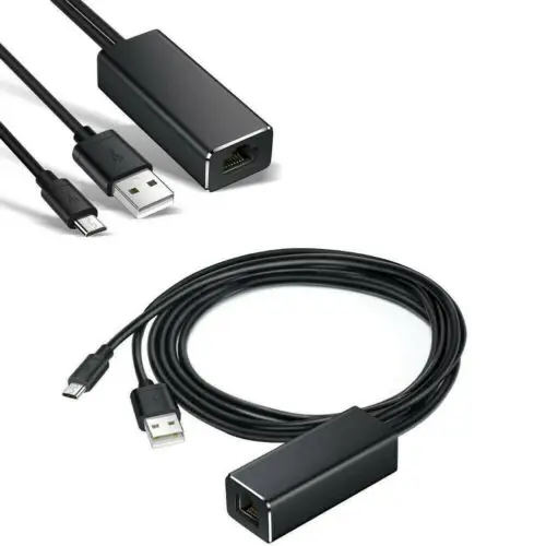 Ethernet USB Adapter Micro USB to RJ45 Network Card Adaptor For Chromecast