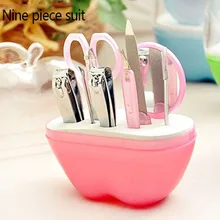 Бытовой маникюрный Ножи из исинской глины для украшения, ногти для ног "францзуский маникюр" Ножи ногтей щипчики для ногтей Clipper маникюрный набор девять комплектов