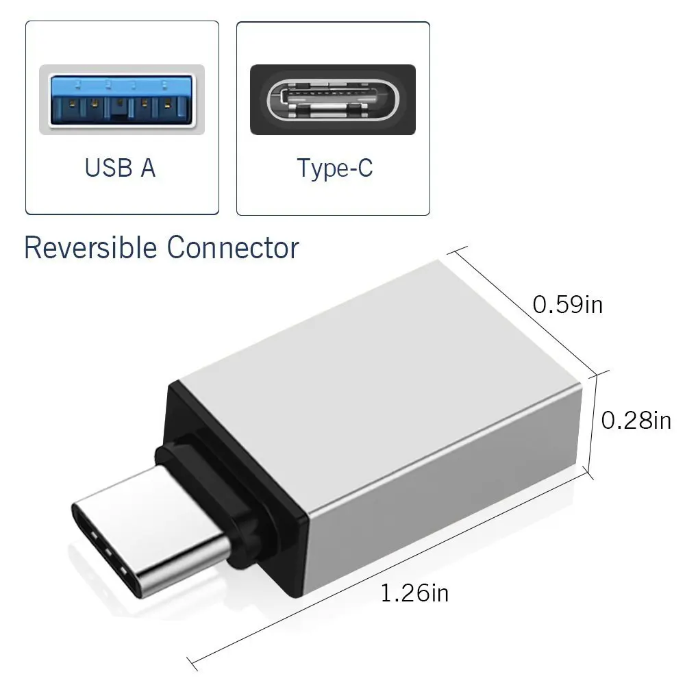 

PORTEFEUILLE Type-c To OTG USB 3.0 Cable Adapter Jack Convert For Samsung P20 HUAWEI p20 pro Xiaomi Mi5 Mi6 Matebook for MacBook