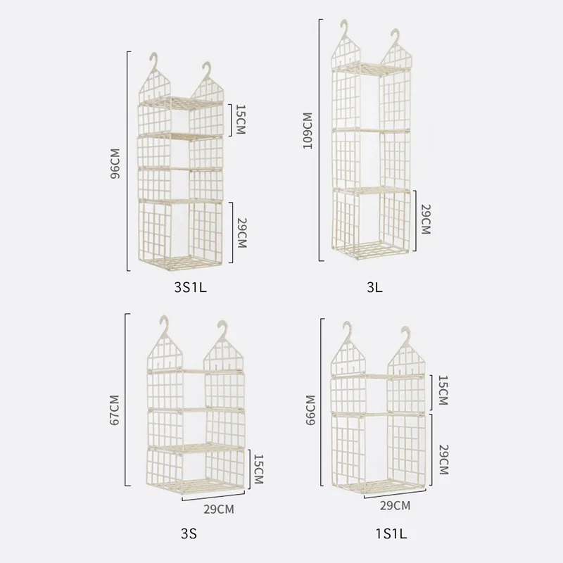 Складная подвесная стойка для хранения, многослойный шкаф, подвесная сумка для одежды, полки для хранения, шкаф для одежды ванная, Органайзер