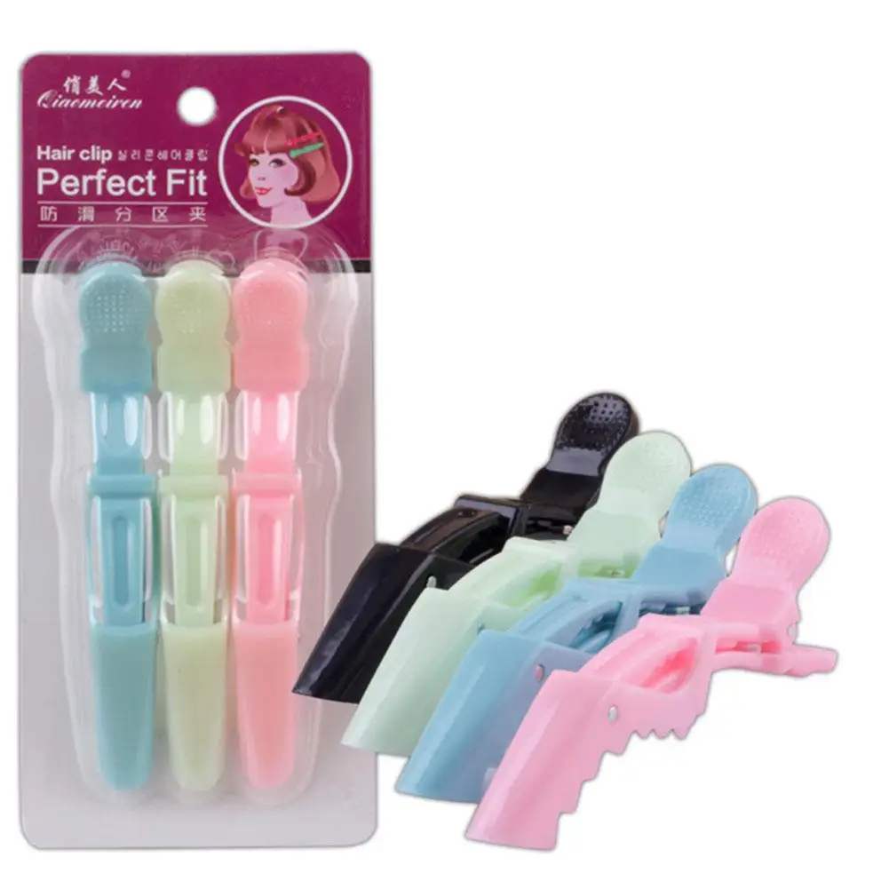 

Yfashion 3 Pcs/Set Hair Clips Professional Hairdressing Crocodile Hairpins Salon Hair Care Styling Tools