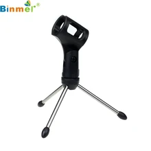 Binmer Цена по прейскуранту завода регулируемый металлический Настольный микрофон зажим для микрофона клип держатель подставка тренога 60321 Прямая поставка