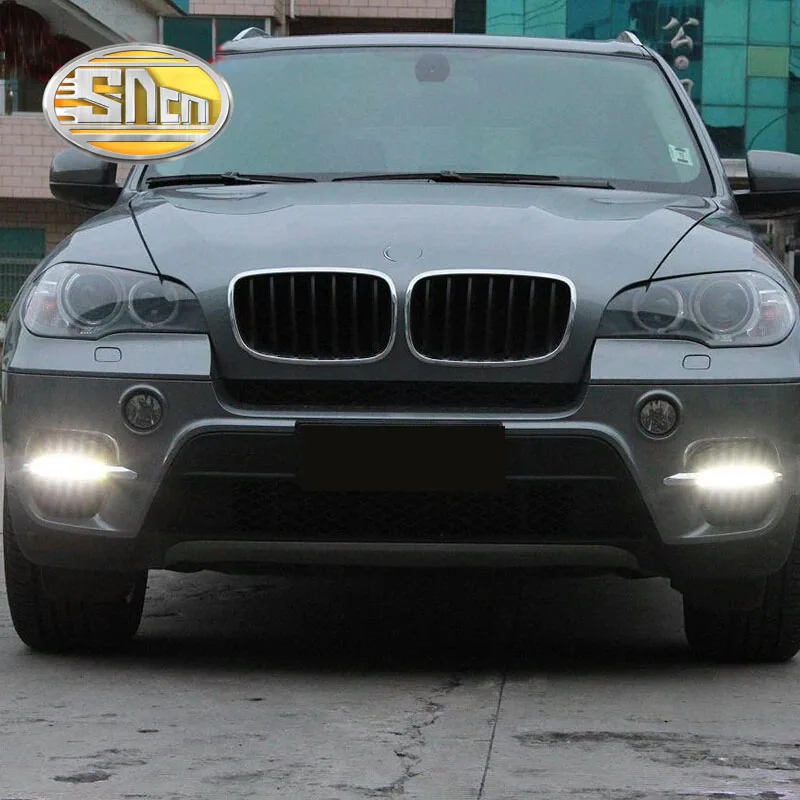 SNCN светодиодными фарами дневного света для BMW Х5 Е70 2011 2012,Автомобильные аксессуары Водонепроницаемый ABS 12V для DRL туман Лампа украшение SNCN светодиодными фарами дневного света для BMW Х5 Е70 2011 2012,Автомобильные аксессуары Водонепроницаемый ABS 12V для DRL туман Лампа украшение