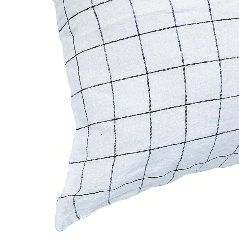 100% French hand zipper Terse Linen Cushion Cover Square Pillowcase multicolor