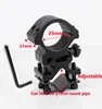 Universal Metal Rail Clip 25mm Ring 20mm Rail Gun Mount Tactical Flashlight Laser Torch Bracket For 501B C8 Hunting Flash Light ► Photo 2/6