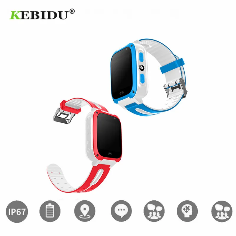 

KEBIDU Kids GPS Smart watches Waterproof Sports For Iphone phone Smartwatch T10 For Children Water Resistant Watch Phone Baby